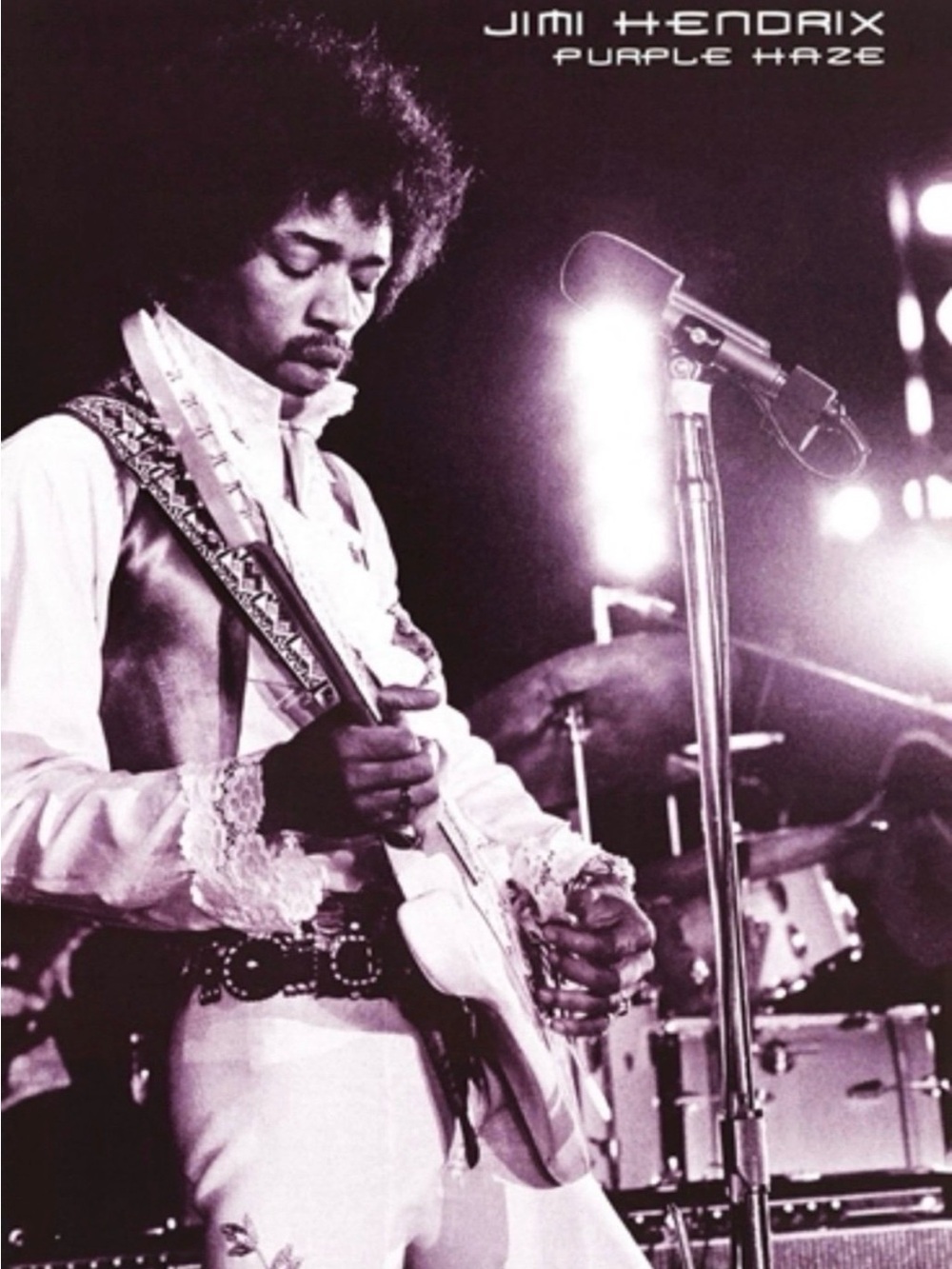 Jimi Hendrix Purple Haze Poster - Aprox Size 24x36 Inches